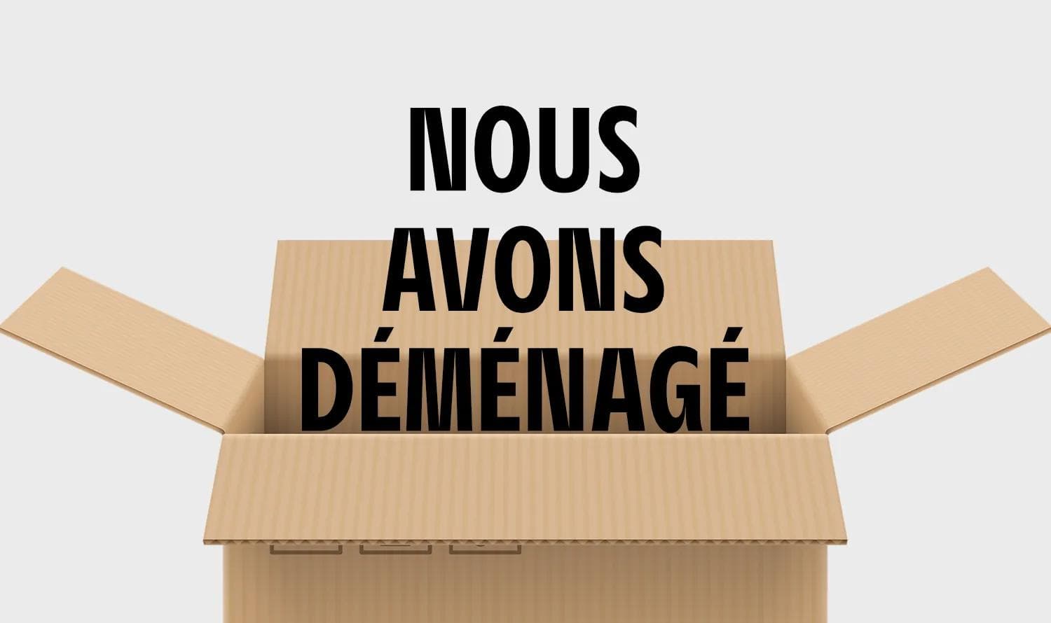 Photo d'un carton de déménagement