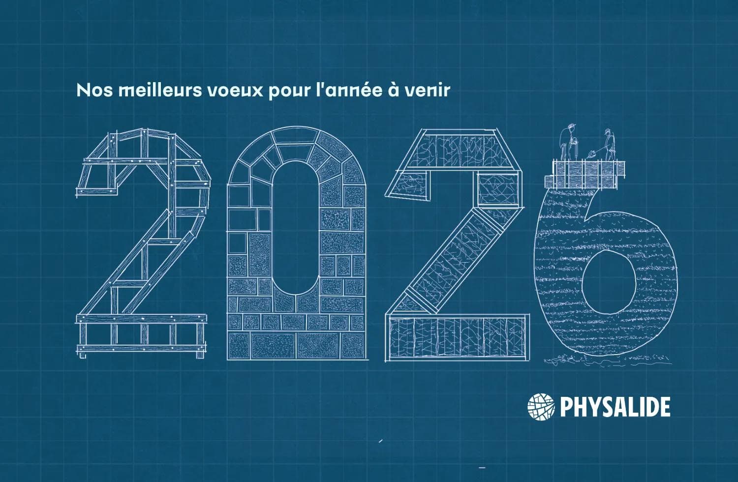 Dessin à la main pour l'année 2026